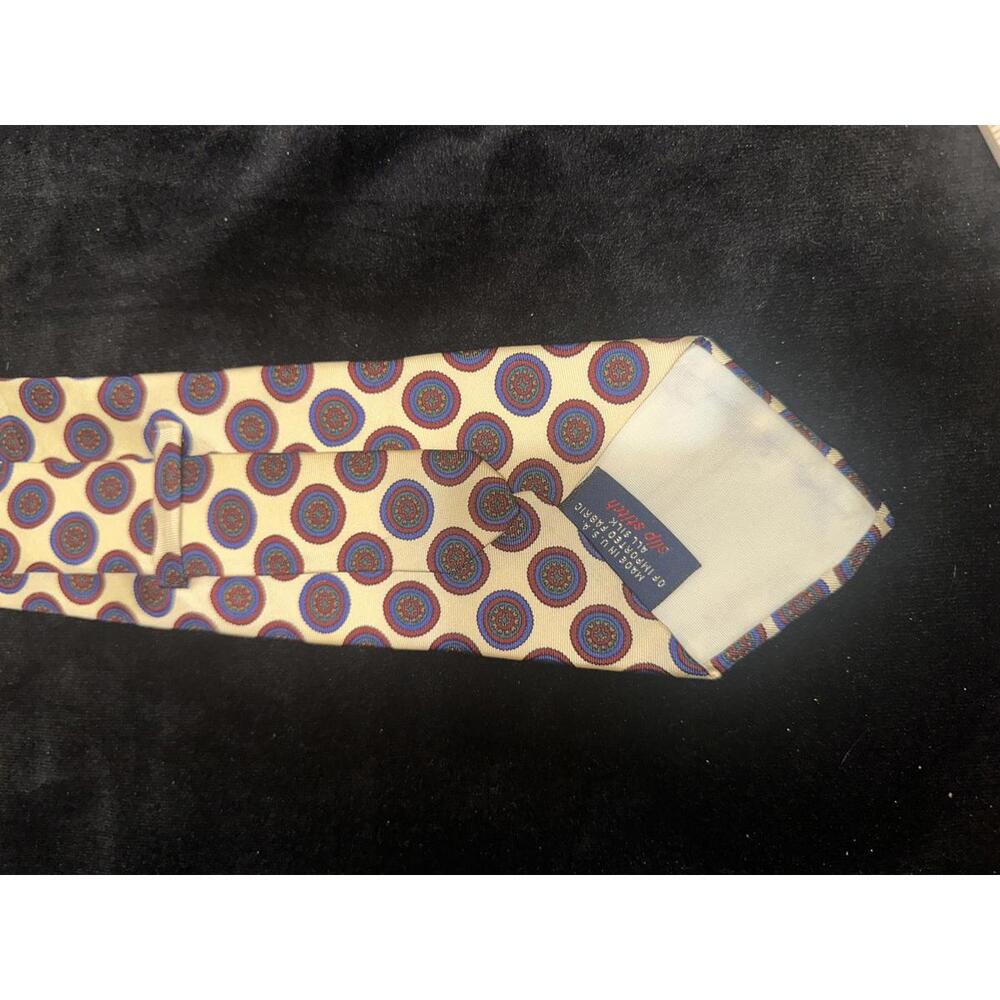 Skip Stitch Men's Patterned Silk Tie - Picture 2 of 3
